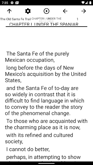 Book, The Old Santa Fe Trail Screenshot 1