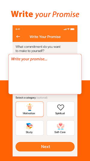 Self Promise Reminder Screenshot 1