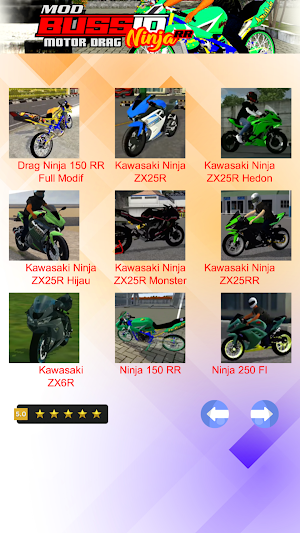 Mod Bussid Motor Drag Ninja RR Screenshot 1