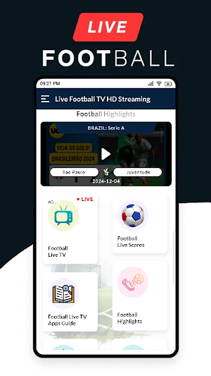 Live Football TV Streaming HD Screenshot 0