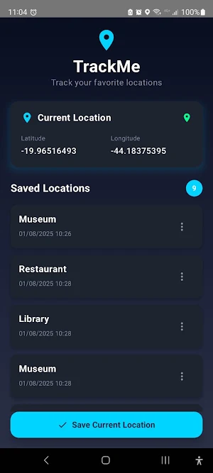 Track Me - Save your places Screenshot 0