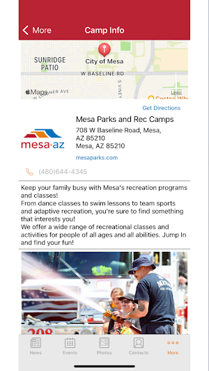 Mesa Parks and Rec Camps Screenshot 3