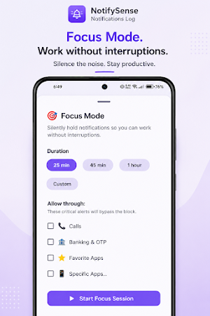 NotifySense: Notification Log Screenshot 3