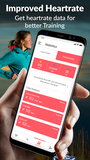 Heart Rate Monitor: Step Counter & Pulse Checker Screenshot 3