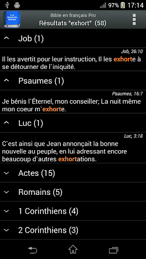 Bible Louis Segond PRO Screenshot 2