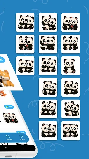 Panda Stickers Screenshot 2