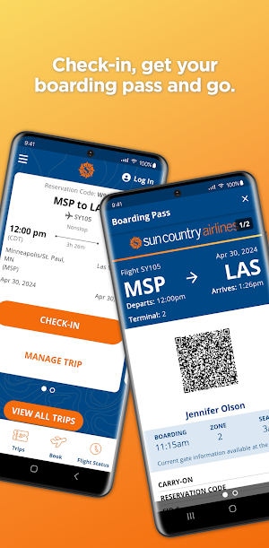 Sun Country Airlines Screenshot 1