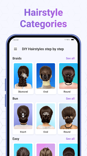 DIY Hairstyles step by step Screenshot 1