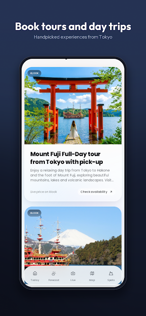 Mount Fuji Today: Live View Screenshot 1