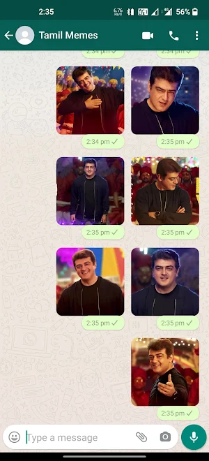 Ajith Valimai Stickers | WAStickerApps Screenshot 1