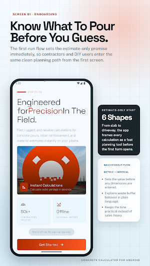 Concrete Calculator CY/m3 Screenshot 0