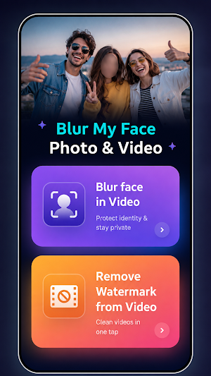BlurCut: Face Blur & Eraser Screenshot 0