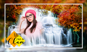 Photo Editor & Photo Frames: Water fall Background Screenshot 0