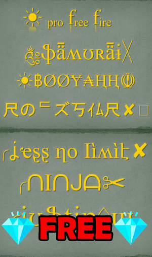 Nickname Generator for Free FF - Symbol & Font Screenshot 3