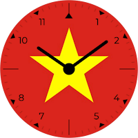 Vietnam Analog Watch Face