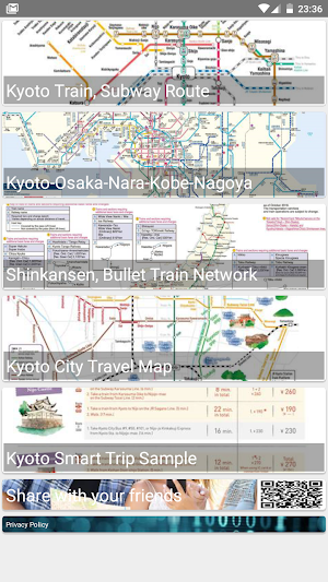 Kyoto Metro Train Tour Map Screenshot 0