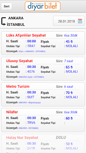 Diyar Bilet Screenshot 1