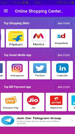 Online Shopping Centre Screenshot 1