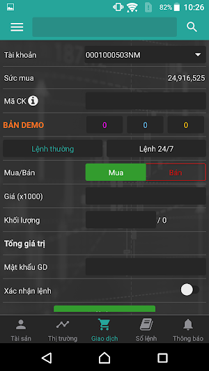 Demo APG Trading Screenshot 2