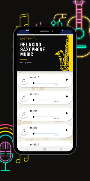 relaxing saxophone music Screenshot 1