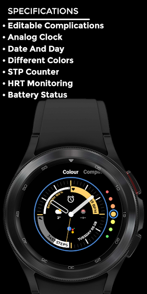 Night 65 - watch face Screenshot 3