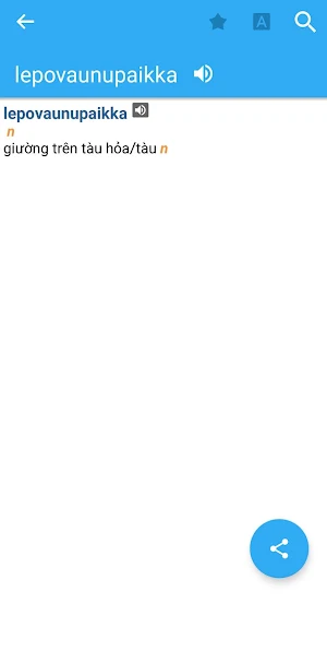 Vietnamese-Finnish Dictionary Screenshot 2