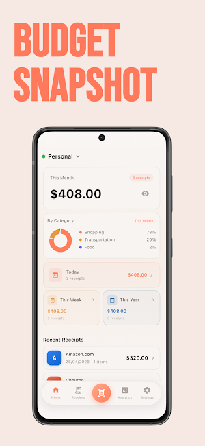 Receipt Scanner: Expenses Screenshot 3
