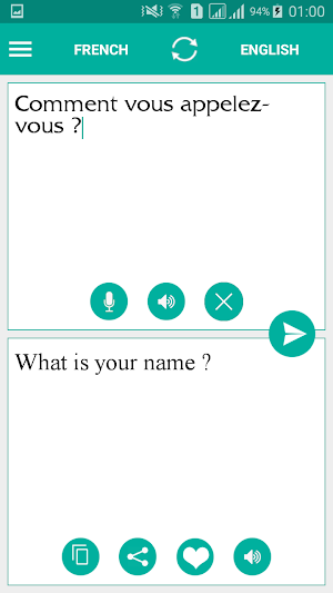 French English Translator Screenshot 1