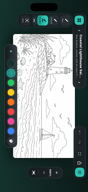 Nature Coloring Book: Paint Screenshot 1