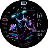 BFF59 - Neon Art Light Flower