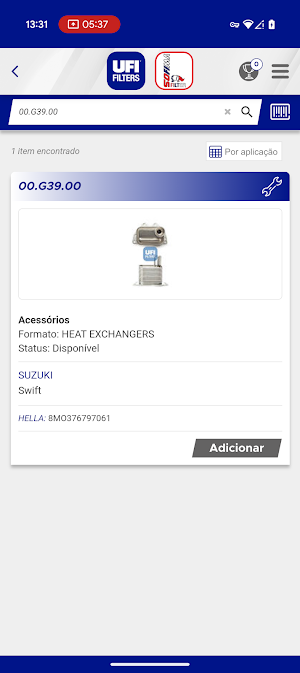 Catálogo UFI Filters Screenshot 3