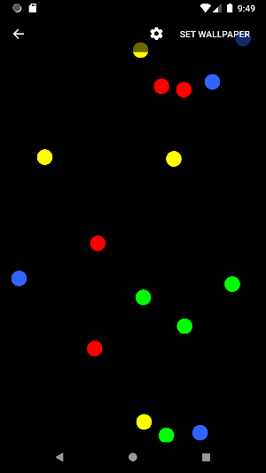 Moving Balls Live Wallpaper Screenshot 2