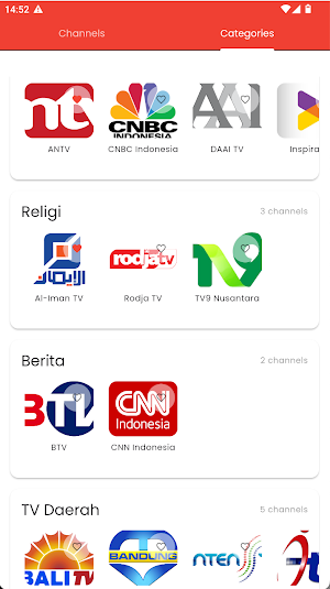 TV Indonesia Terlengkap Live Screenshot 1