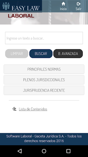Easy Law Laboral 1.0 Screenshot 0