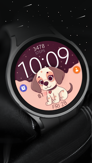Cute Dog digital watch face Screenshot 3