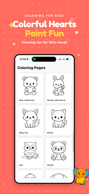 Colorful Hearts: Paint Fun Screenshot 0
