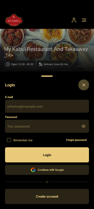 My Kabul Restaurant Screenshot 1