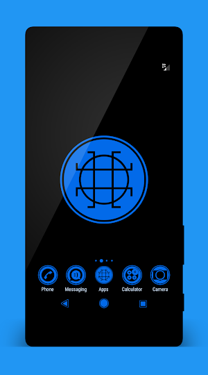 Black & Blue | Xperia™ Theme Screenshot 0