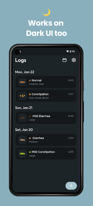 Poop Log - Toilet Poop Tracker Screenshot 3