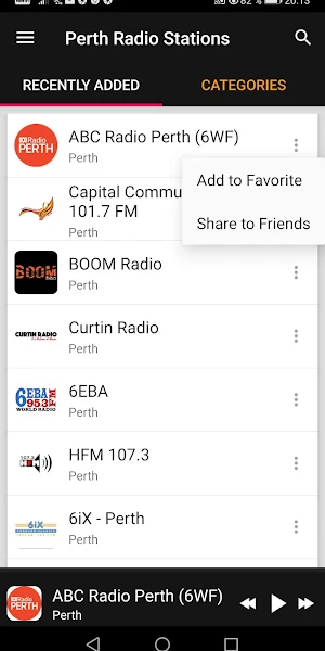 Perth Radio Stations Screenshot 1