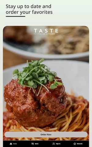 TASTE - Italian Kitchen Screenshot 0