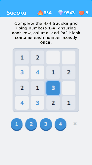 Numbert: Brain Puzzles Trainer screenshot 2