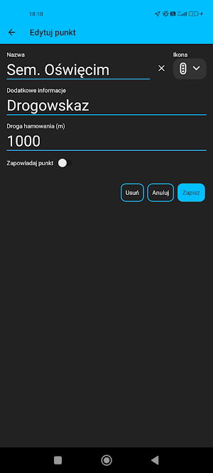 Wskaźnik zatrzymania Screenshot 2
