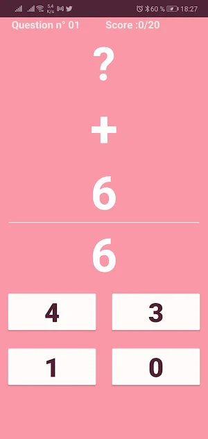 Jeu Math: Calcul Arithmétique  Screenshot 0