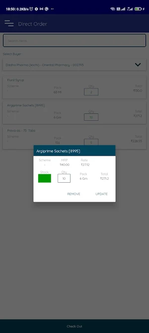 DADHA Live Order Screenshot 3