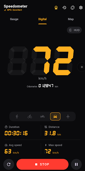 GPS Speedometer: Trip Tracker Screenshot 2
