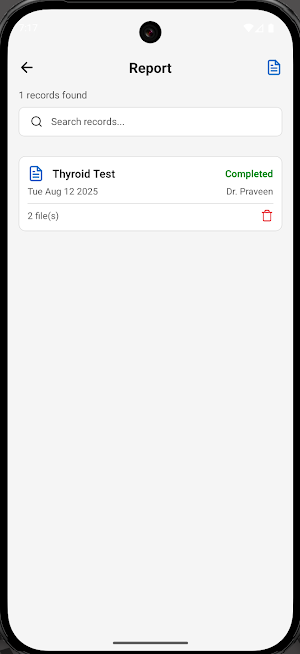 CuraLog – Store Health Records Screenshot 0