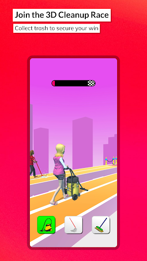 Clean Walk Race 3D Screenshot 1