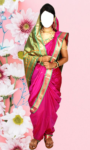 Women Marathi Saree Photo Suit Screenshot 0