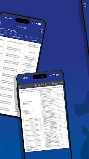 BlueTem Lohnportal Screenshot 1